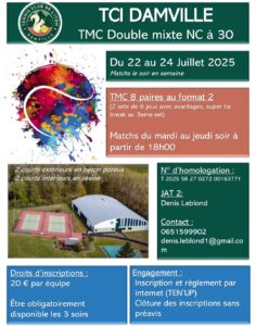 Lire la suite à propos de l’article Tournois TMC au club en juillet