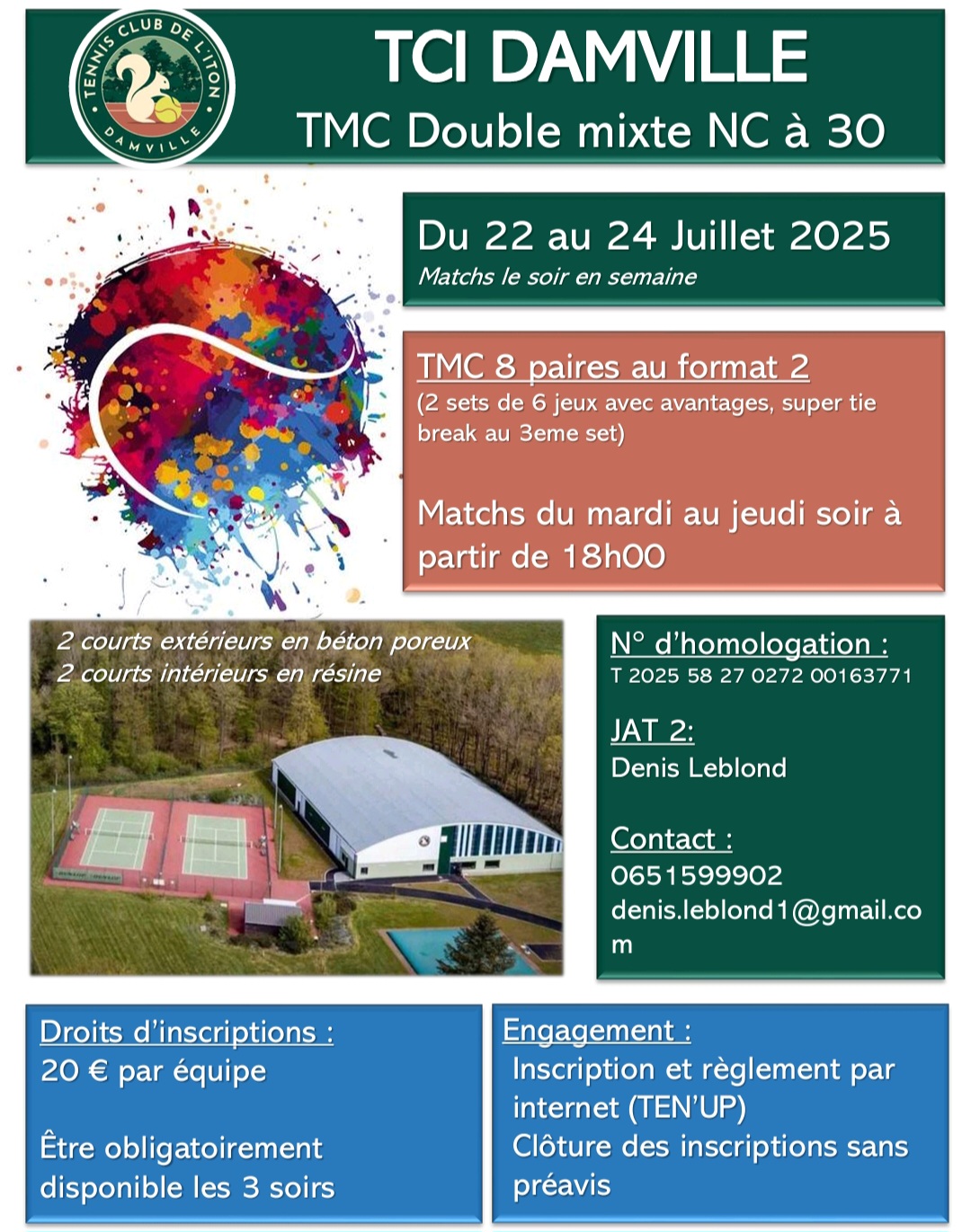 Lire la suite à propos de l’article Tournois TMC au club en juillet