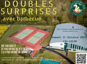 Lire la suite à propos de l’article Doubles Surprise : samedi 11/10/2025 dès 13h