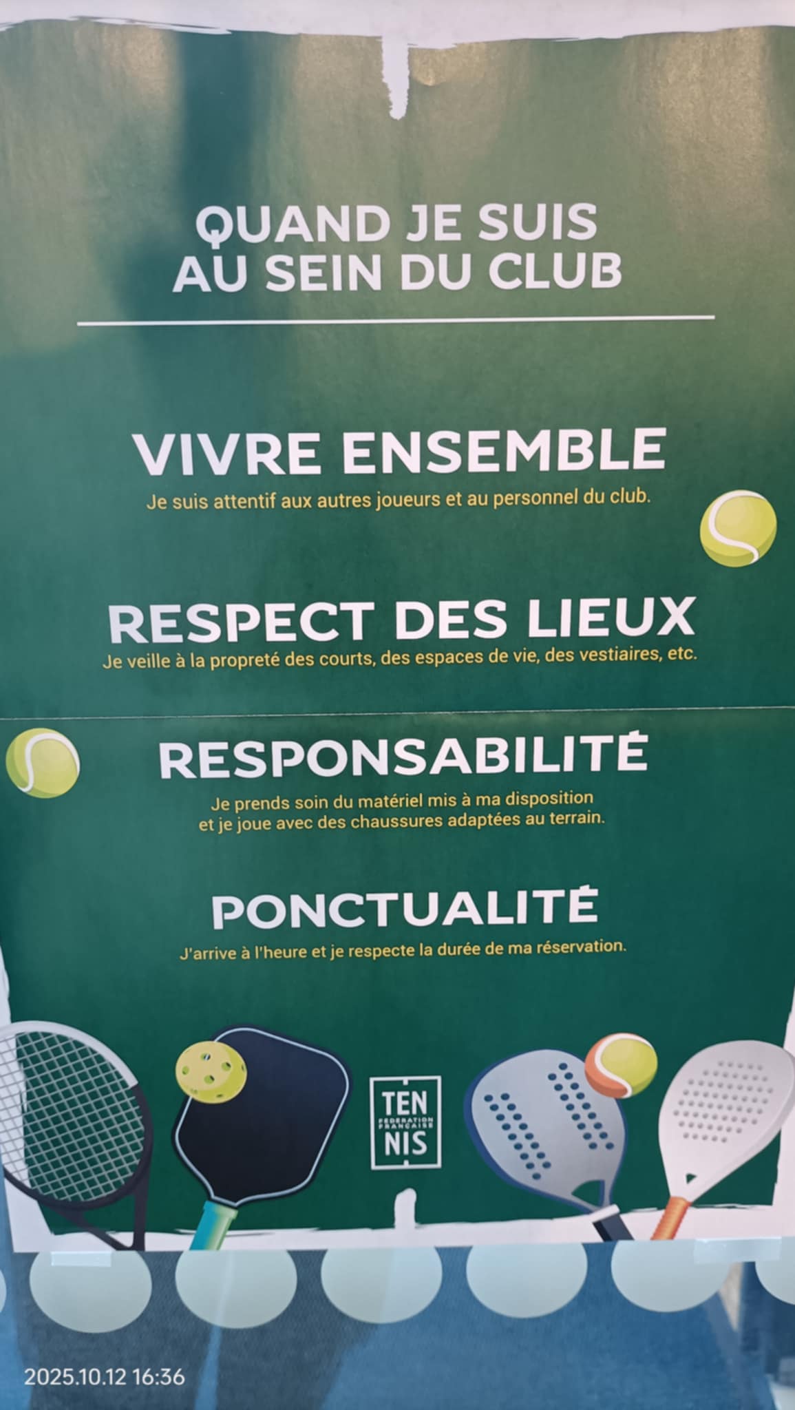 Lire la suite à propos de l’article Information Valeurs Tennis