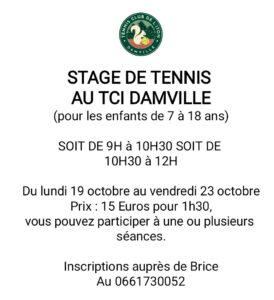 Lire la suite à propos de l’article Stages Toussaint – jeunes de 7 à 18 ans : 19 au 23/10